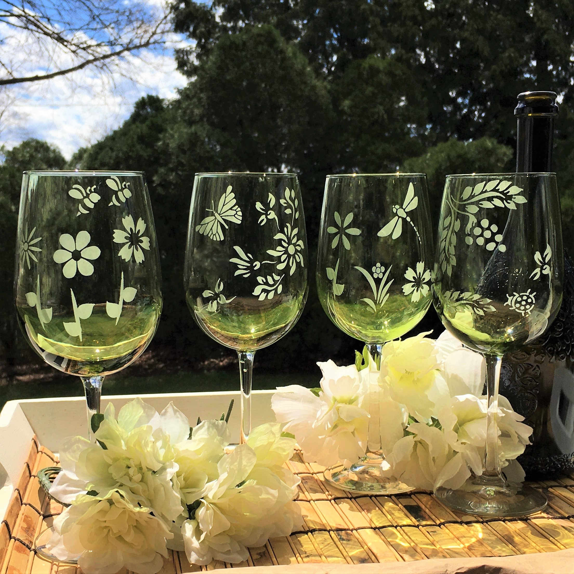 Glass Etching: Picnics